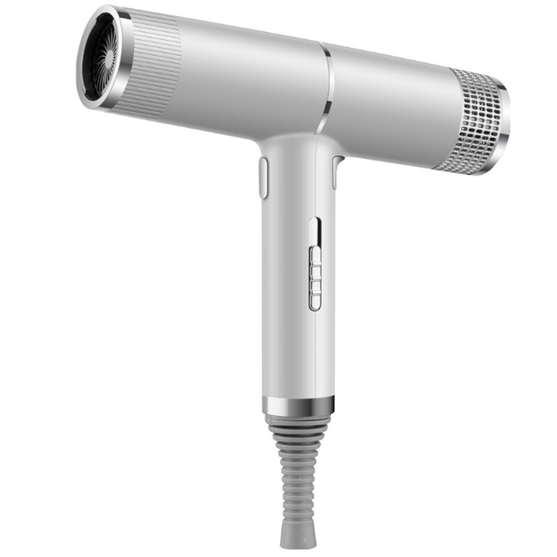 Hair Dryers Ionic Salon Hair Blow Dryer Lightweight Fast Dry Low Noise Hairdryer Diffuser Quick Dry Hairdryer: AU Plug / White