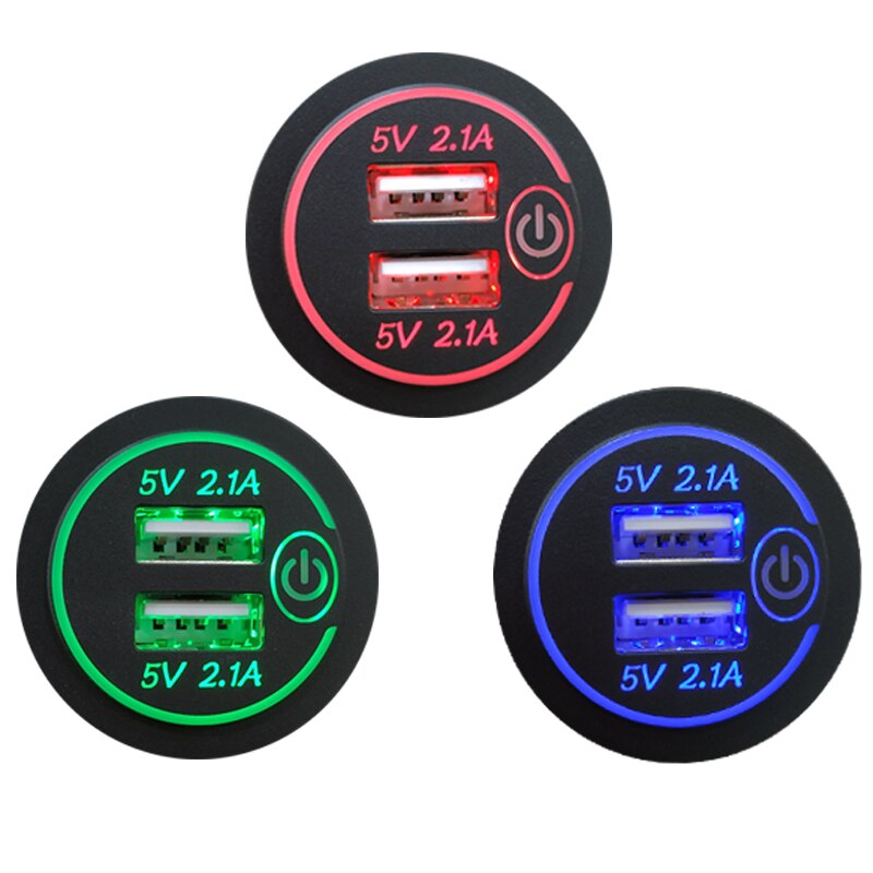 4.2a dual-usb-ladebuchsen,  qc3.0 kfz-zigarettenanzünder-steckdosenadapter, wasserdichte anschlüsse, schnellladefunktion für handy, auto, boot und marine