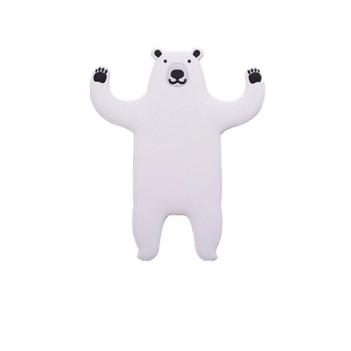Animal Haken Hoge Sterkte Nail-Gratis Muur Haak Lijm Sterke Herbruikbare Waterdicht Voor Handdoek Kleding Tassen 1 stuks/3Pcs: O 1pcs