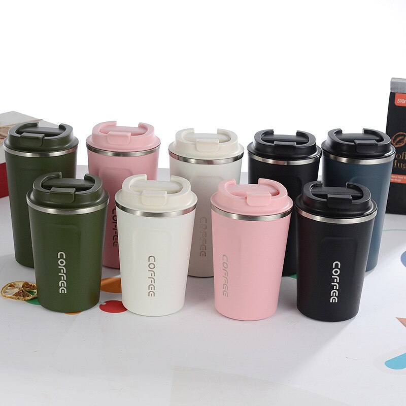 Edelstahl Thermoskanne Tasse dicht Thermo Tasse Reise Thermoskanne Tasse Glas Wasser Flasche Kaffee Tassen Reise Becher Isoliert tasse