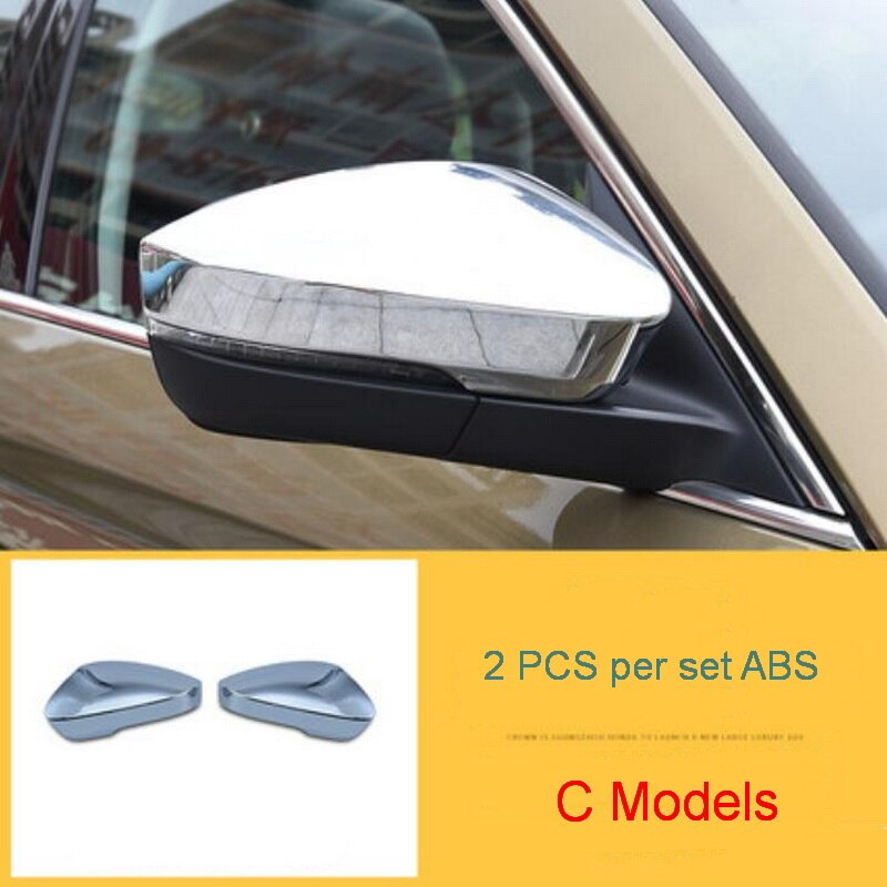 Pegatinas de cubierta de Tonlinker para SKODA KODIAQ -18, decoración para el coche, 2 uds ABS cromado, pegatinas de decoración para el espejo retrovisor Exterior: C Models