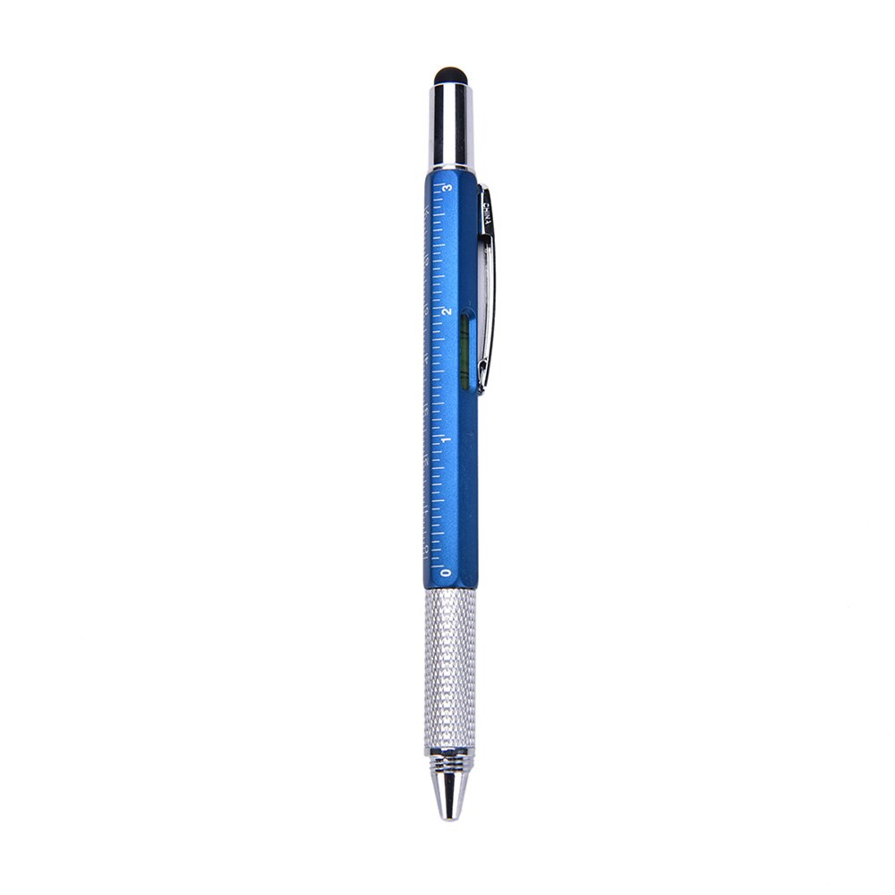 Brand 6 In 1 Touch Screen Stylus Ball Dash Pen Tool Niveau Schroevendraaier Meerdere Kleuren: LIGHT BLUE