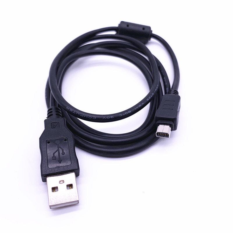 1.5M Usb Data Kabel Voor Olympus CB-USB5/USB6/Cb USB5/CB-USB6 Zwart/Fe Serie FE-120/ FE-130/ FE-140/ FE-200