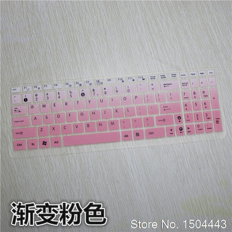 Pour Asus X555 X555Y X555YI K550D K555L X502C S550C Y582 A56 15 15.6 pouces clavier d'ordinateur portable En Silicone De Protection Couverture de Clavier: fadepink