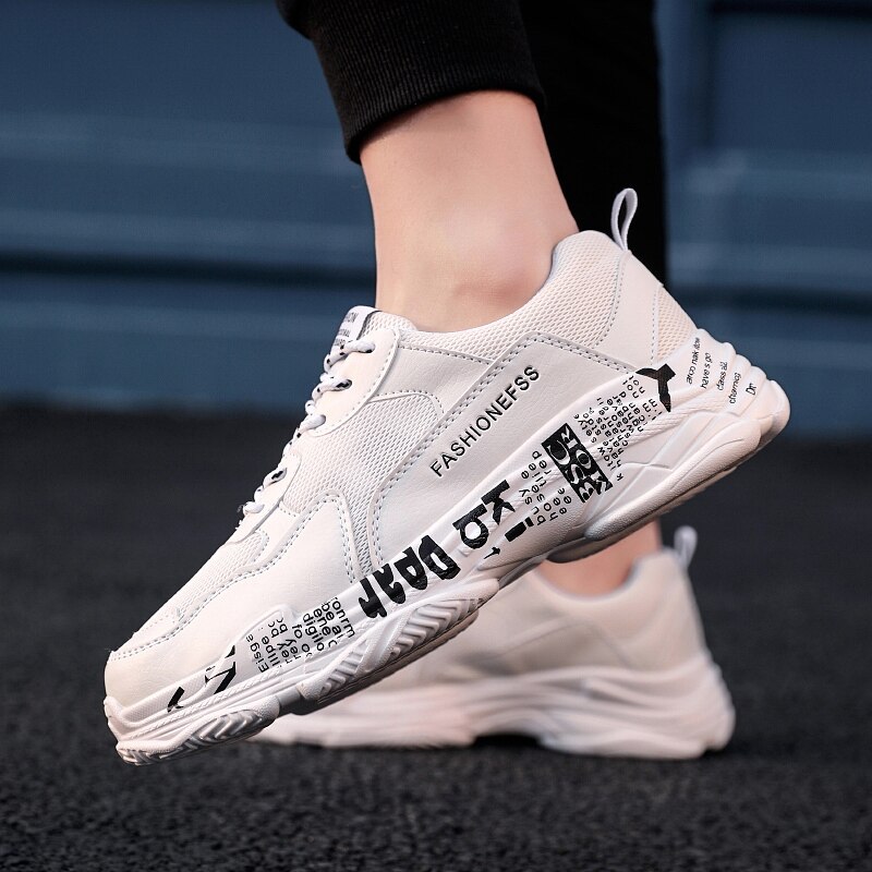 Winter shoes men outdoor sports shoes comfortable shoes white shoes non-slip wearable men's casual shoes 007