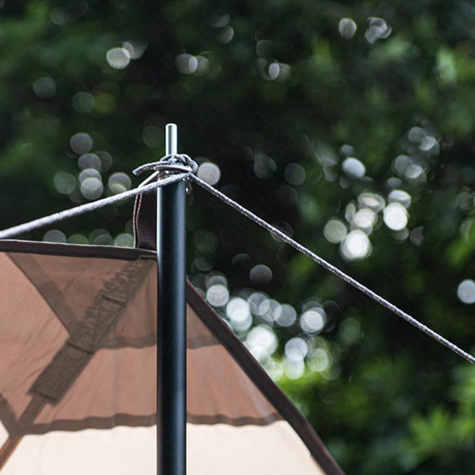 Planenstützstangen, 220cm campingmarkisen, 1- personen-zeltstange mit aufbewahrungstasche, erhöhter tipi-windspinner, großes zeltrohr