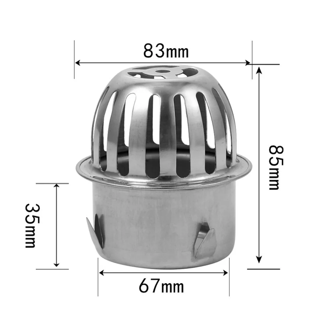 Stainless Steel Floor Drain 304 Rooftop Floor Drain Rooftop Cover Plug-in Convex Balcony Floor Drain Anti-clogging Drainage: Red