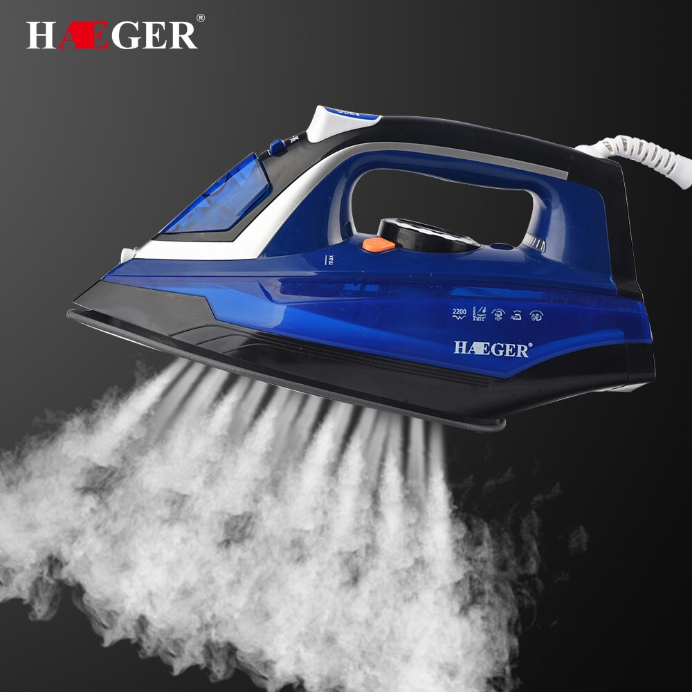 Electric Steam Iron Adjustable Ceramic soleplate iron For Clothes Multifunction