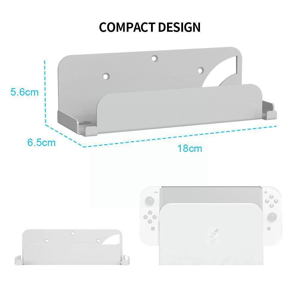 Suitable for Switch Oled Wall Bracket for Switch Wall Storage Bracket Console Dock Game Accesories for Tv Box Wall Bracket O8U7