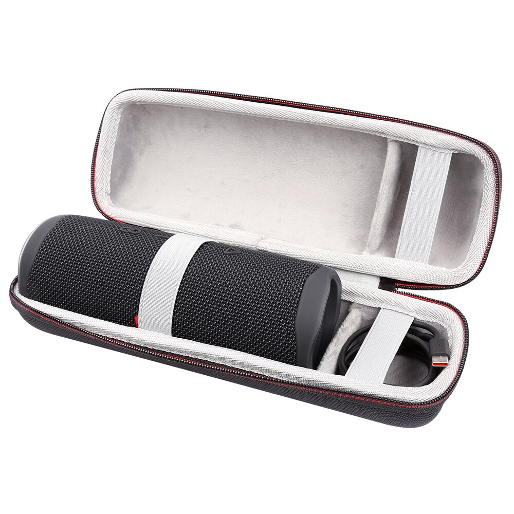 Travel Portable Protective Carrying Case Hard Shell Storage Bag Pouch Cover with Carabiner for JBL Flip 5 Flip5 Speaker