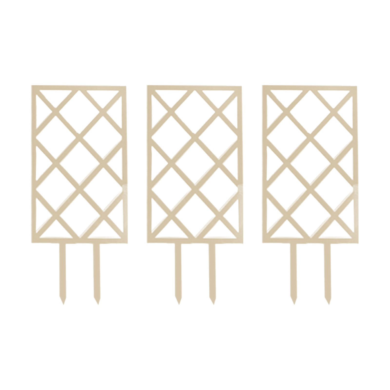 Enrejados para plantas trepadoras, 3 piezas, soporte para plantas de jardín DIY, soporte para vides de flores, poste de madera, suministros para jardín: Square
