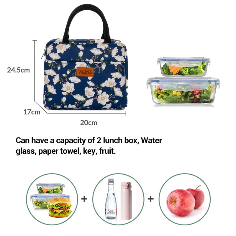 Winmax 1-2 Person Insulation Thermal Lunch Bag Large Waterproof Office Food Fruit Organizer School Lunch Box Family Cooler Bag