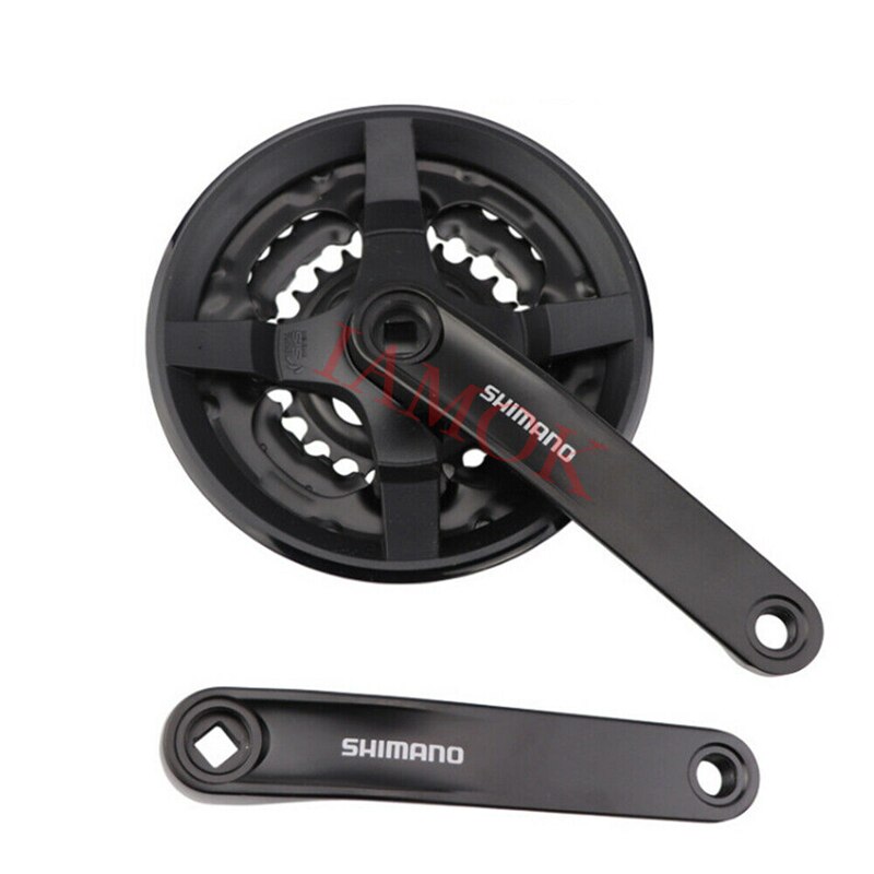 SHIMANO TOURNEY TY FC-TY301 Mountain Bike Crankset 42-34-24T Iamok 170mm 3x8/7/6-speed Chainwheel Bicycle Parts