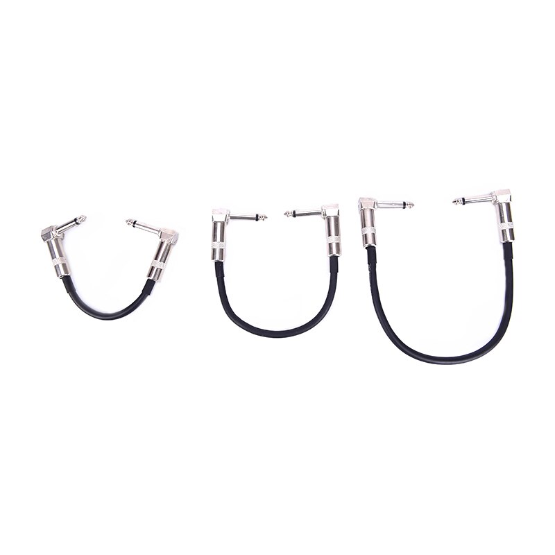 15/20/30 Guitar Patch Cables Right Angle 15/30CM Instrument Cables For Guitar Effect Pedals Guitar Accessories