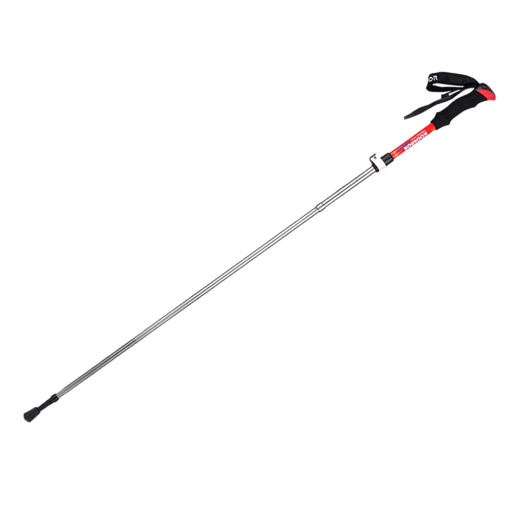 Trekking Poles Quick Adjust Poles Alpenstock with Comfort Grip Lightweight Anti Shock Carbon Fiber Hiking Sticks: Red