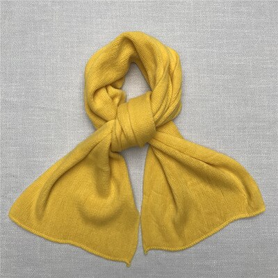 Écharpe en cachemire doux pour homme et femme, Style japonais, foulard au toucher, noir, bleu marine, classique, rouge, hiver: Color 8