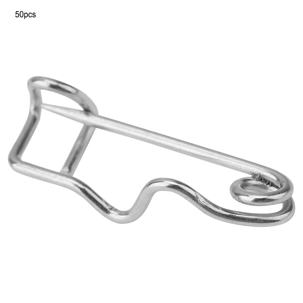 50pcs Metal Safety Needles Pins Brooch Locking Pin Clasp Pin Fastener Sewing Craft Tool 22mm 27mm 32mm