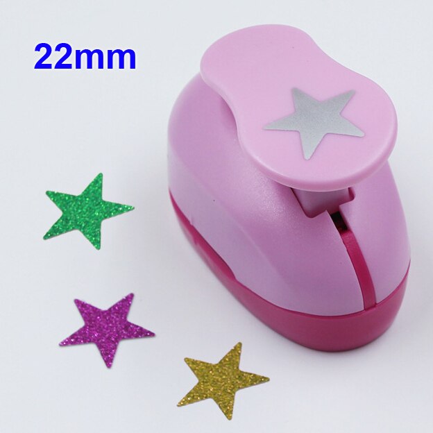 2.5cm Scrapbook Punches Handmade Cutter Card Craft Calico Printing DIY Eva Foam Paper Punch Hole Puncher Shape Clip Photo: Star