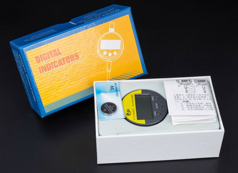 12.7mm Digital Oil Proof Dial Indicator 0.01mm Digital Millimeter Indicator Gauge Meter Measurement Tools With Box