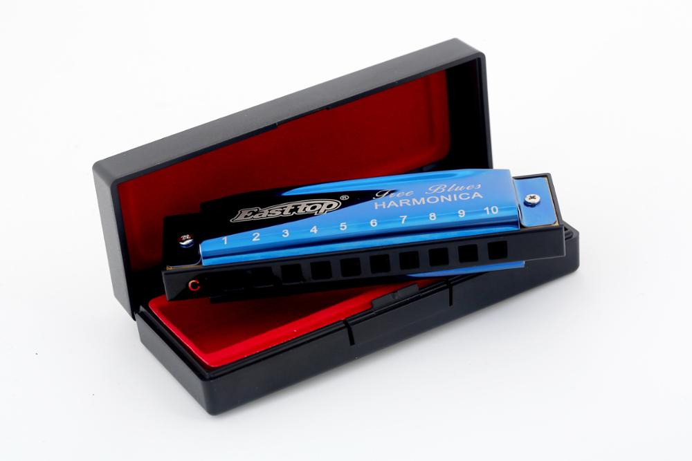 East top – Harmonica 10 trous 20 tons Diatonic blue, orgue buccale pour enfants, joueur, débutant, d'anniversaire