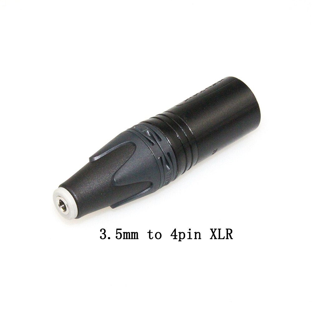 Evenwichtige Vrouwelijke om-Adaptador convertidor macho XLR de 4 pines, 3,5mm/2.5mmm/4,4mm