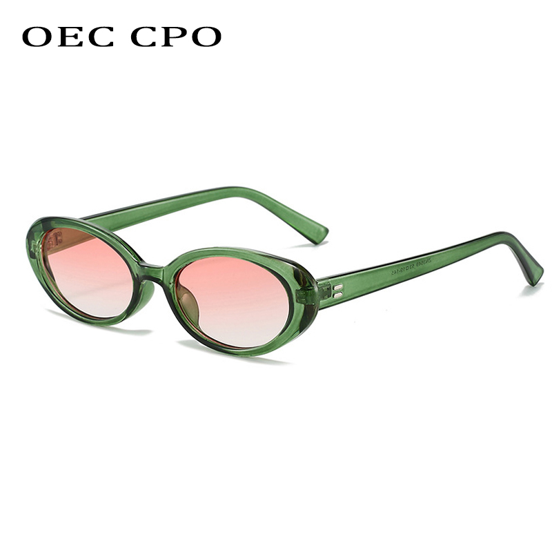 Gafas de sol ovaladas Retro Vintage para mujer, lentes de sol redondas de de para hombre UV400, estilo Punk, gafas de lujo para mujer 2024
