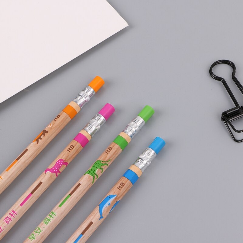 1 Set 2.0mm Plastic Automatic Mechanical Pencil With Sharpener Writing Stationery