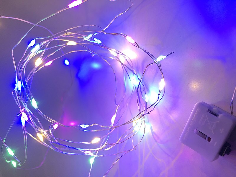 [] Led Warm Licht Verlichting Keten Kleurrijke Verlichting Starry Boeket Decoratieve Verlichting Kerst Verjaardag Wens Fles Lamp