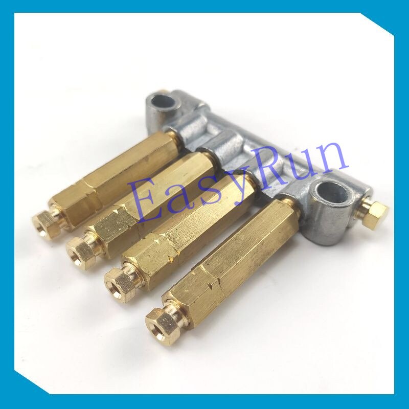 Detective volumetric Grease Oil distributor/separator valve divider 4 outlets for centralized lubrication system