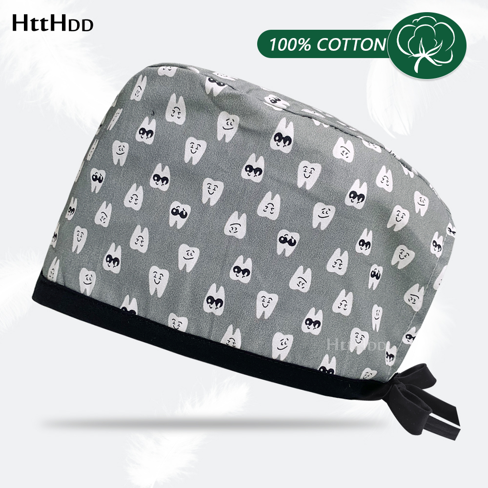 Precios al por mayor, sombreros clínicos para anestesista, gorro quirúrgico para mascotas para hombres, gorro quirúrgico para enfermera, médico, dentista, farmacia, gorro exfoliante: YELLOW