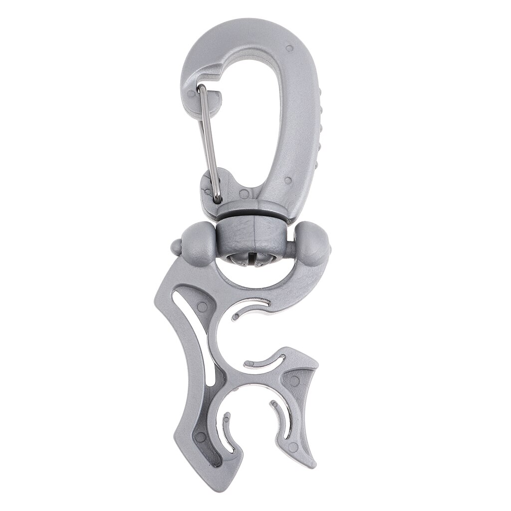 Universal Plastic Regulator Octopus Double BCD Hose Holder with Clip Buckle Hook for Scuba Diving Snorkeling Dive Diver