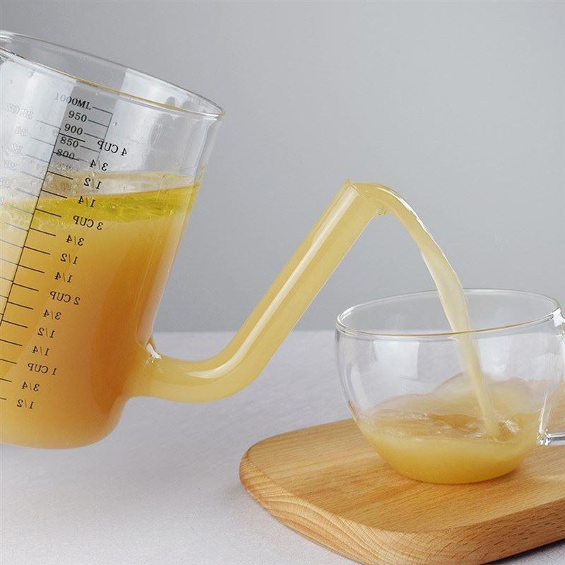 34 unzen Öl Wasser Trennung Tasse Fett Separator Wärme Beständig Öl Topf Multi Abschluss transparent Große Kapazität Messbecher
