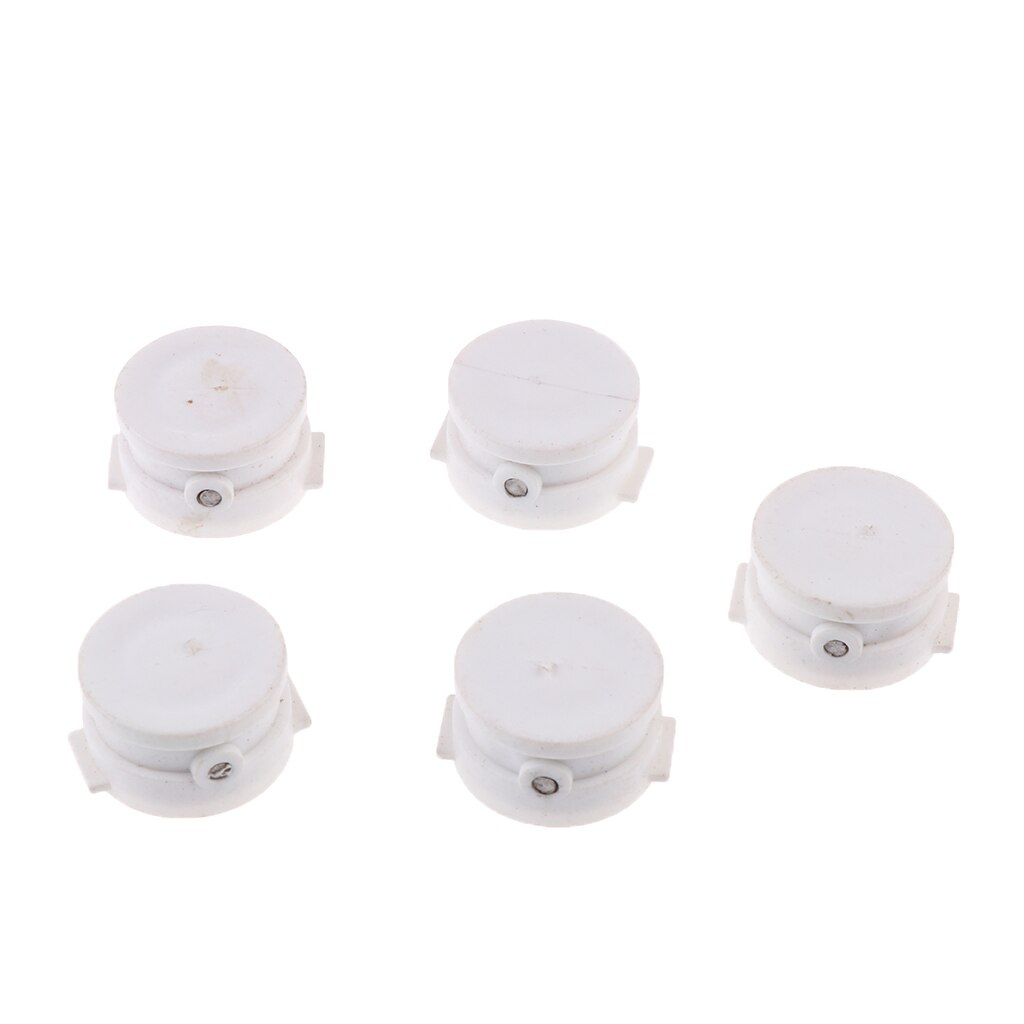 5Pcs Surfboard Leash Stekkers Voor Water Sport Surfen Accessoires: WHITE