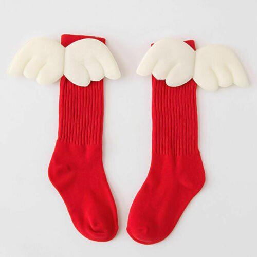Cute GIRLS BABYS TUTU SOCKS SPANISH KNEE HIGH SATIN BOW SOCKS SOFT FRILLY KIDS 1-10 Y: Red / 7-9T
