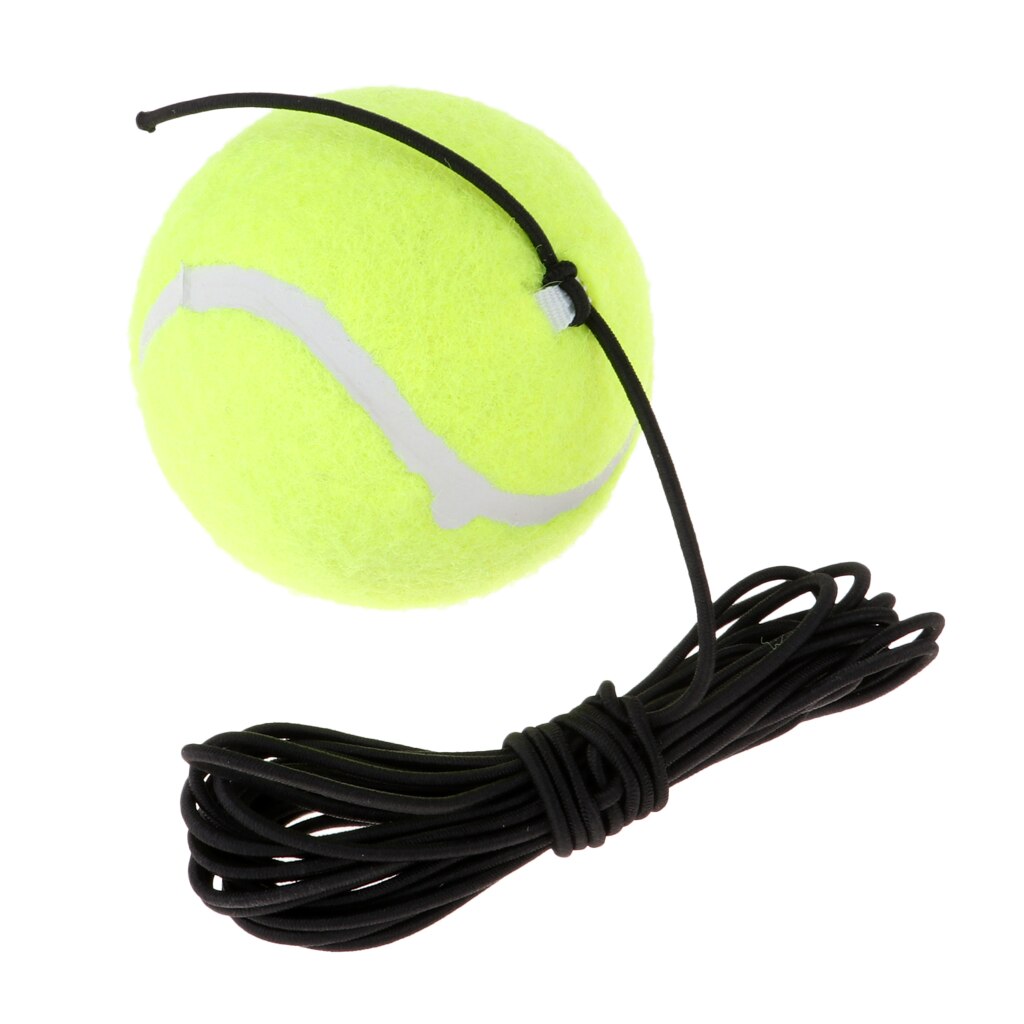 Enkel tennistreningsball og elastisk snor for innendørs/utendørs trening