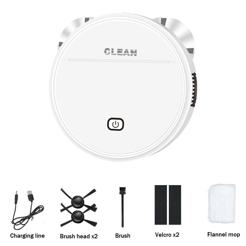 Robot Aspirateur Intelligent 3 En 1 - Recharge USB, Sans Fil - Balayage Automatique