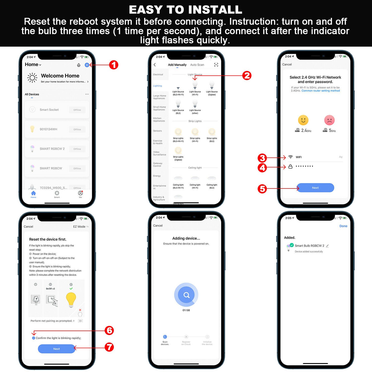 B22 E27 WiFi Smart Led Light Bulb for Chandeliers RGB Dimmable Lamp Control by IR Remote or APP without Wire 220V Lighting