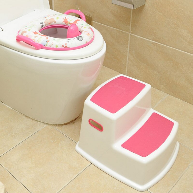 Tabouret 2 étapes pour enfants tabouret enfant en bas âge pour toilette pot formation Slip salle de bain cuisine WXV