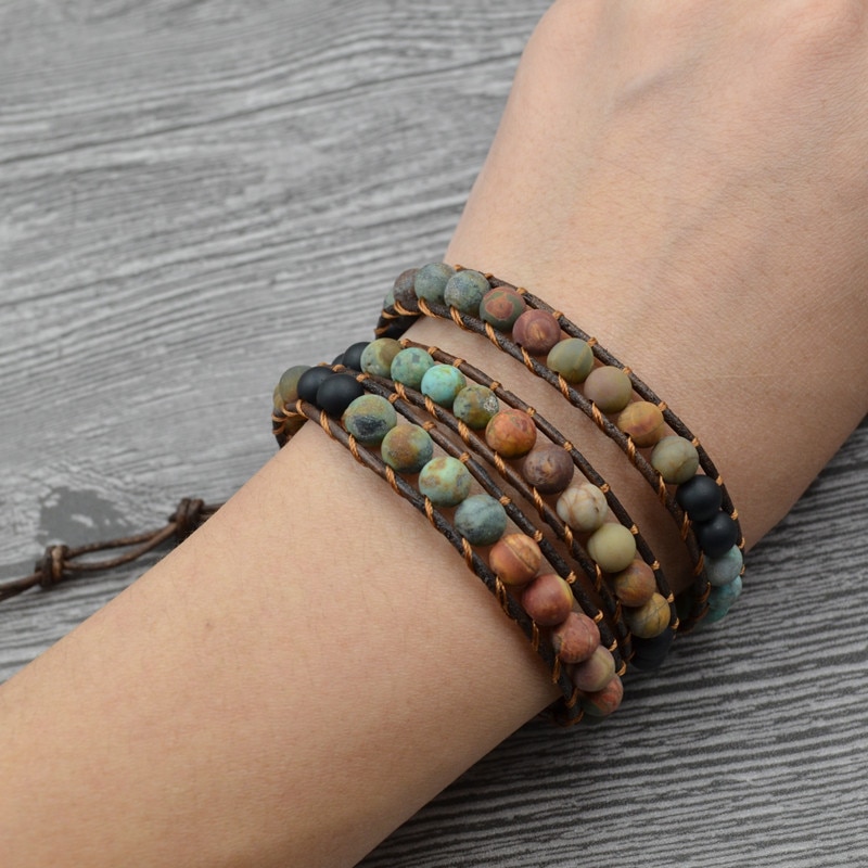 Couple Bracelet Natural Stone Yoga Beaded Bracelet Men's and Women's Friends Hand-woven Bracelet