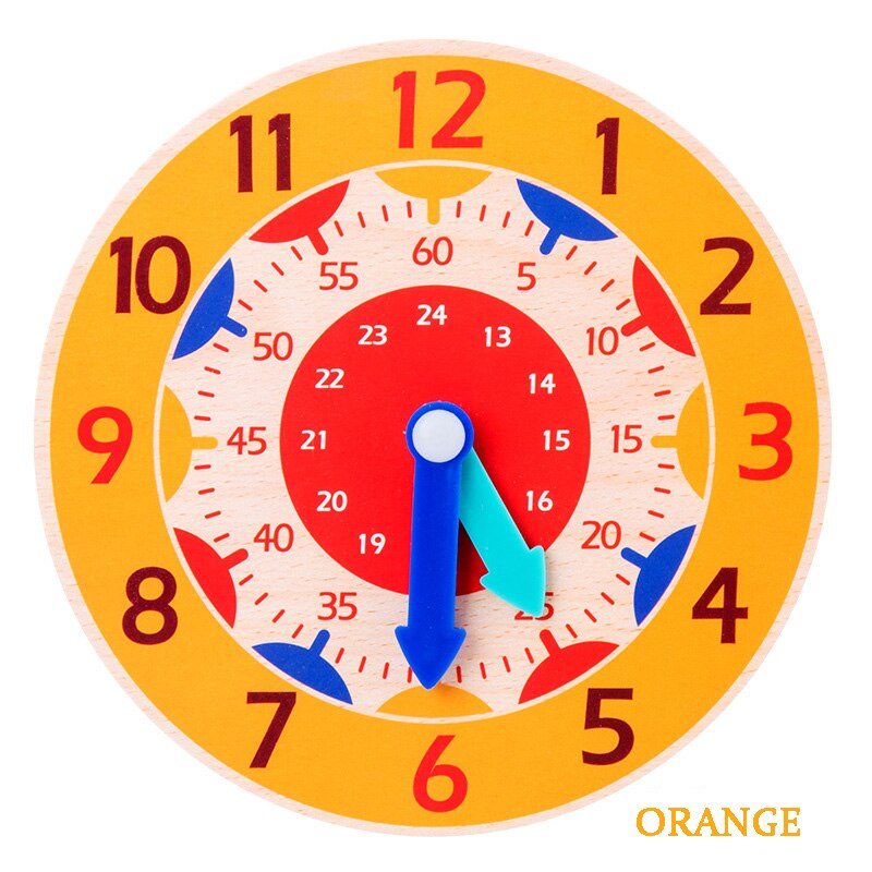 Elementary School Clock Model Toys Children Clock Mathematics Teaching Aids Hourly Toys For Students To Recognize Time: B