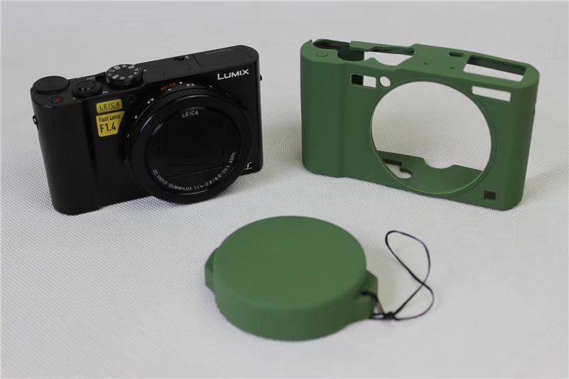 Mooie Beschermende Body Cover voor Panasonic Lumix LX10 Zachte siliconen Camera Tas panasonic Lumix L-X10 met Rubber Lens Cap