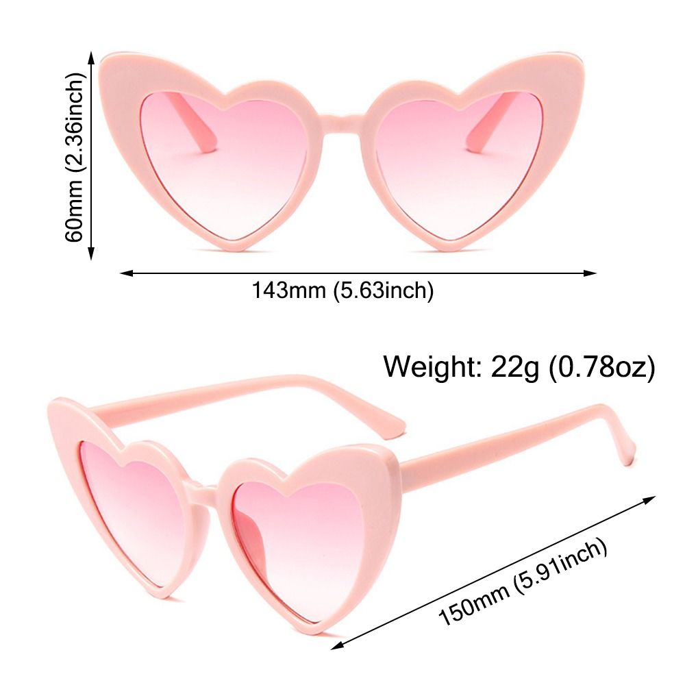 Retro-Herz effekt brille Lichteffekt Herzförmige Farbtöne Rosa Sonnenbrille für Fotoshootings, Nacht ansichten und Fotografie Requisiten