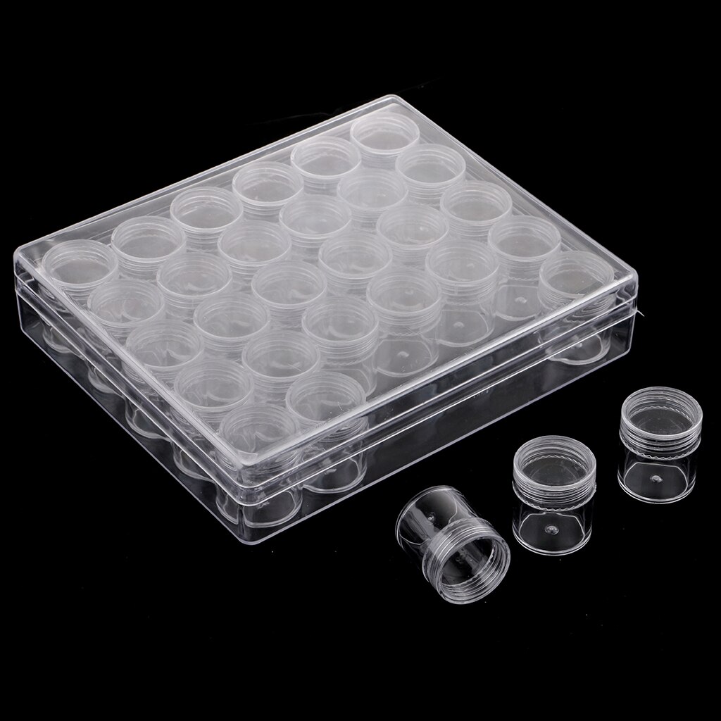 Plastic 30 Slots Sieraden Kleine Craft Kralen Opbergdoos Organizer Containers Potten