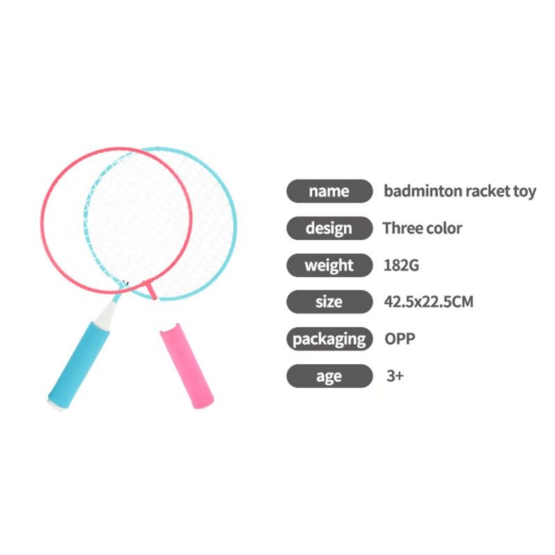 Roysmart Kinder Badminton Set - Federballspiel Mit 2 Schlägern & Bällen Für Indoor & Outdoor