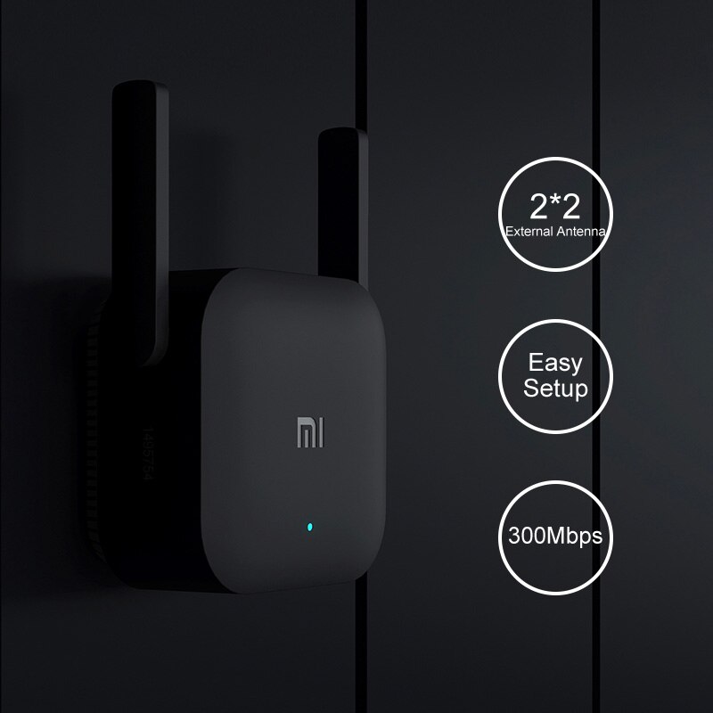 Xiaomi WiFi Pro Mi Repeater Amplifier 300M 2.4G Network Expander Router Power Extender Roteador 2 Antenna for Router Home Office