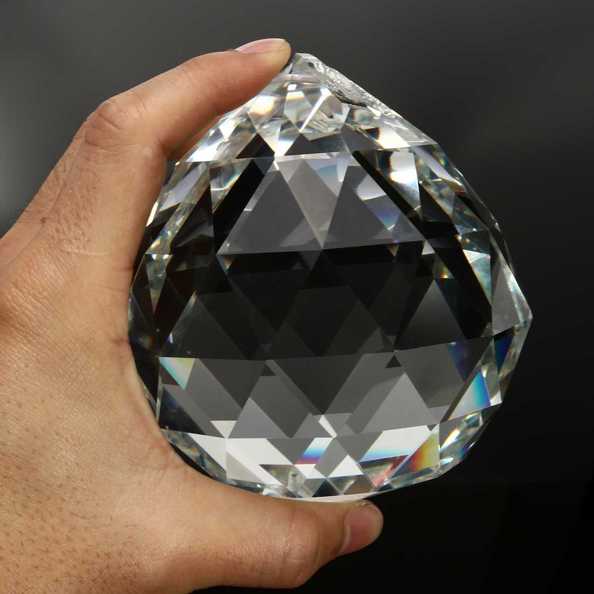 1Pc 100mm Glass Faceted Crystal Ball for Chandelier Hanging Pendant Lighting Ball DIY Accessories Chandelier Crystal