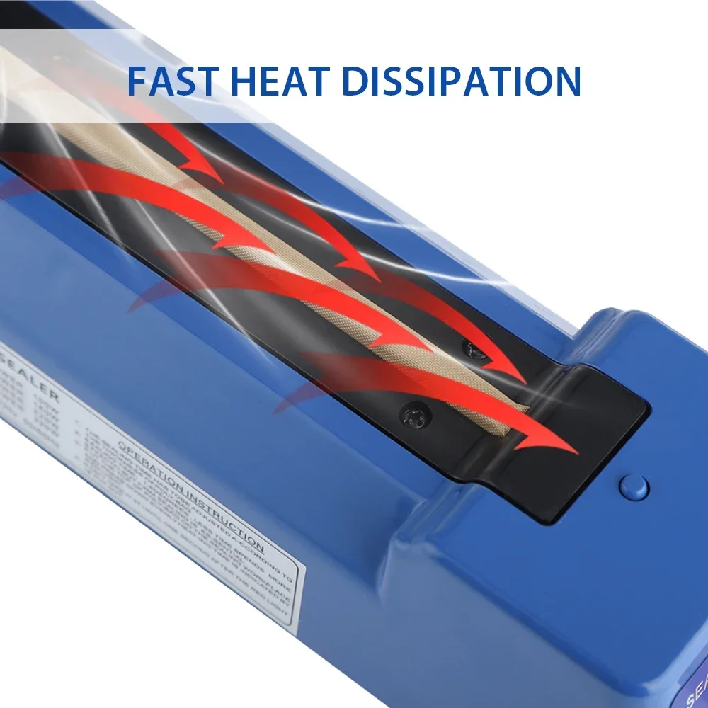 Sellador de impulso, máquina selladora de calor Manual para bolsas de plástico de 8 pulgadas, selladores de bolsas de envoltura retráctil, sellador al vacío, máquina de envasado de alimentos