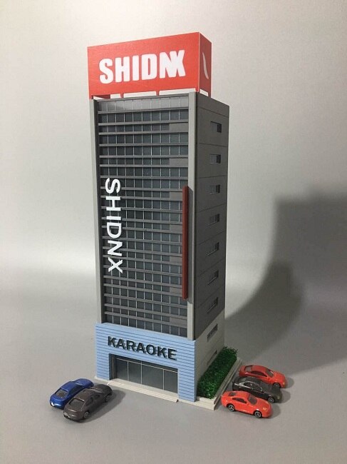 N Scale 1 / 150 160 building scene model, modern office building, hard plastic assembly model