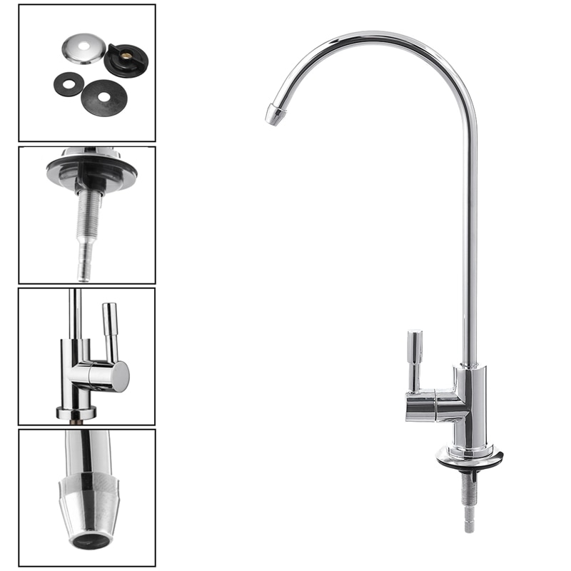 Grifo De Agua De Cocina Cromado De 1/4 "de Conexión Rápida
