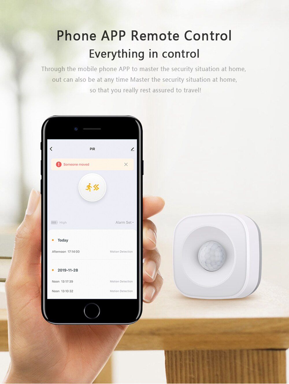 Tuya PIR Sensor Motion Detector Smart Life APP Scenario Set Movement WIFI Sensor Wireless Home Security System Works With Alexa
